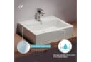 welltime Aufsatzwaschbecken Pesante, NANO Glasur Bild 3