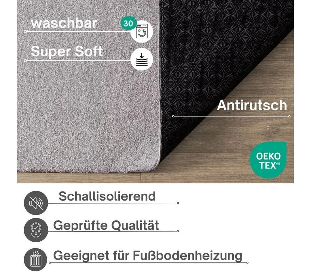 OTTO HOME Arabell Kunstfellteppich Beige Waschbar - Bild 3
