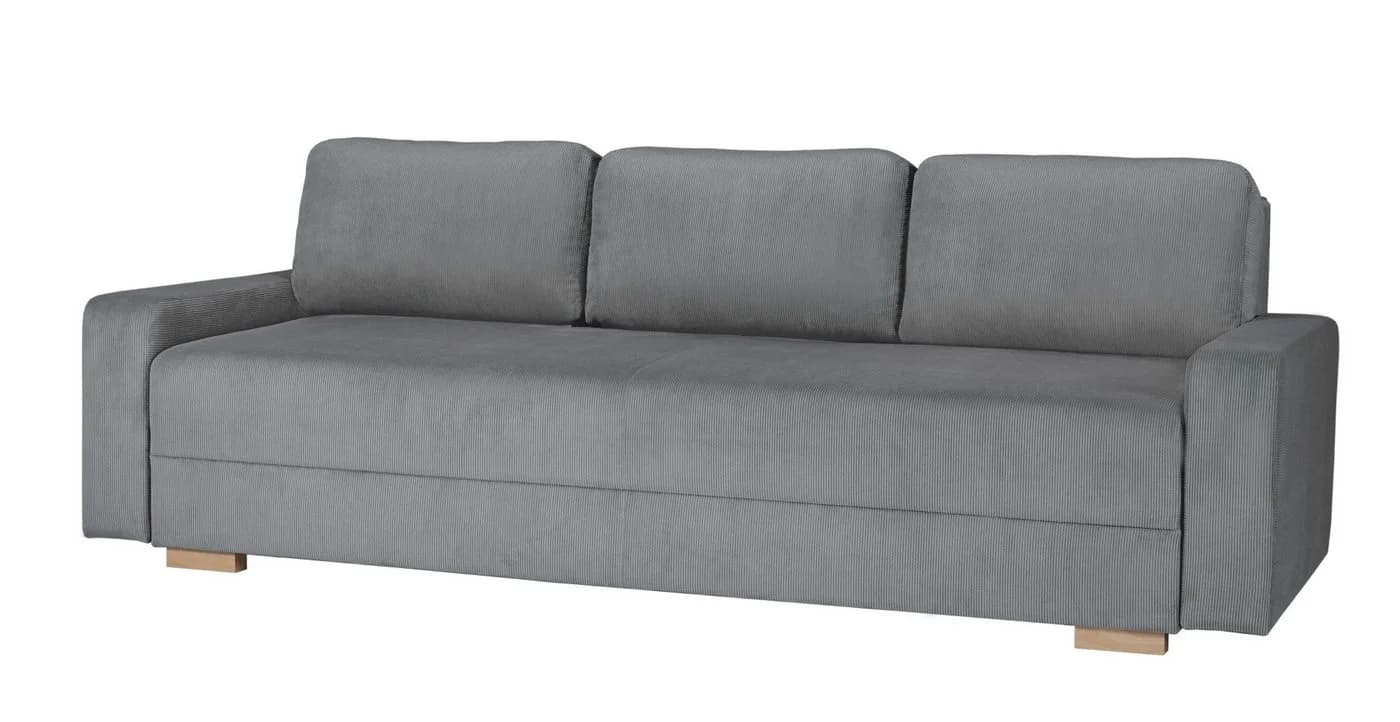 HOME AFFAIRE SHERIDIAN Schlafsofa 3-Sitzer Grau mit Bettkasten - Bild 4