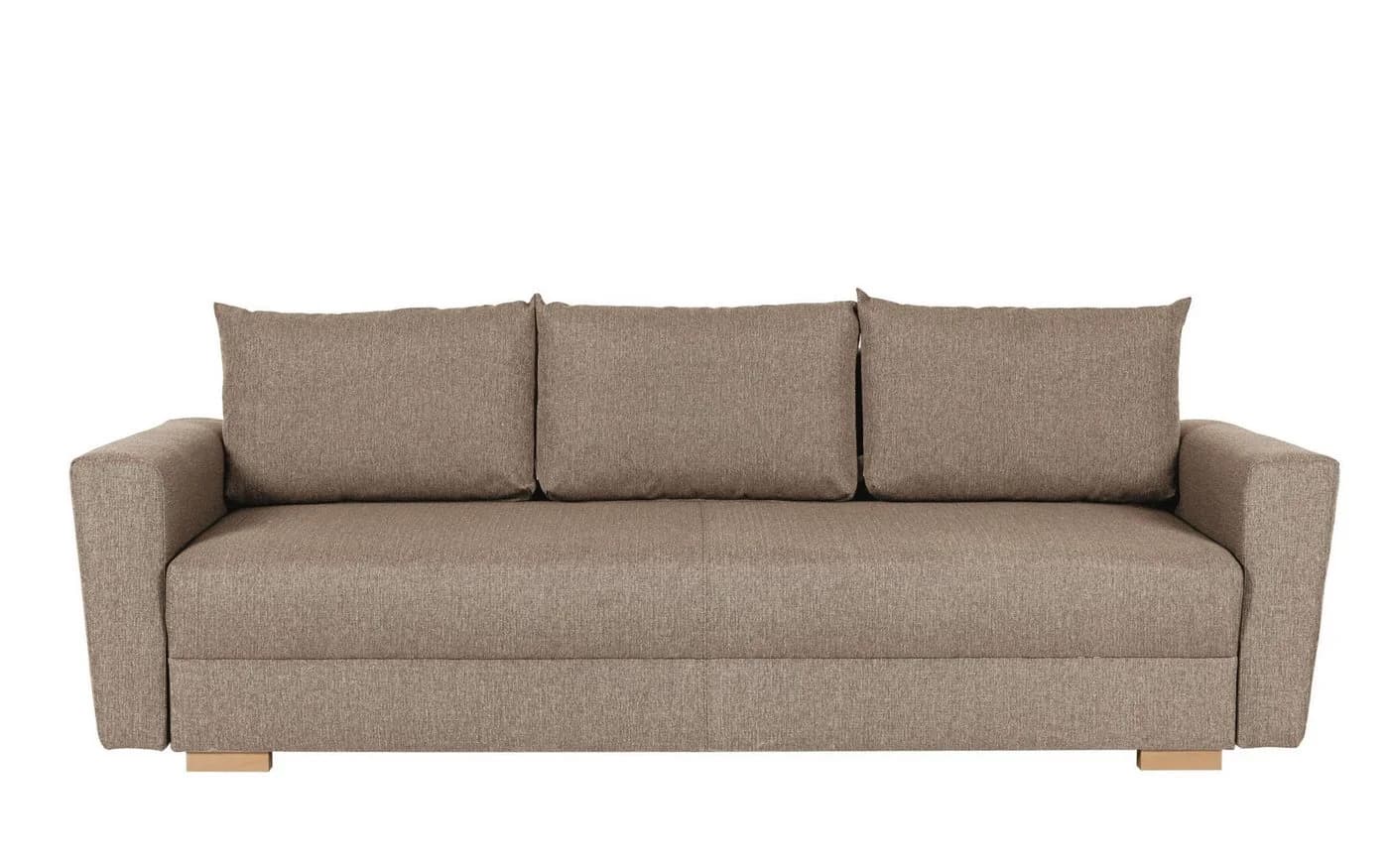 Home affaire Schlafsofa MAGHERA 3-Sitzer Beige mit Bettkasten