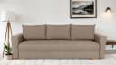 Home affaire Schlafsofa MAGHERA 3-Sitzer Beige mit Bettkasten Bild 2