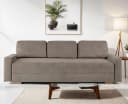 HOME AFFAIRE Sheridian Schlafsofa 3-Sitzer Taupe mit Bettkasten Bild 2