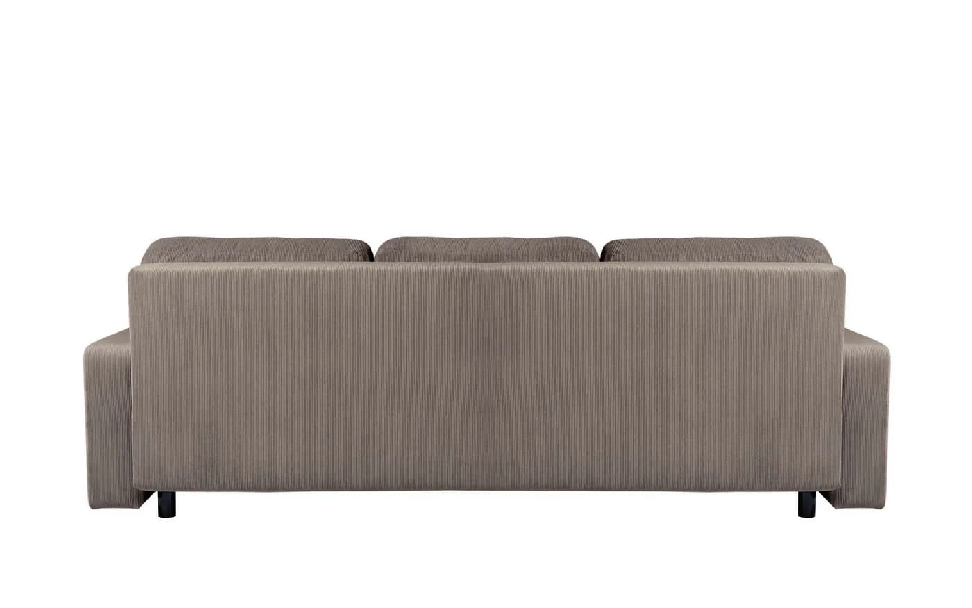 HOME AFFAIRE Sheridian Schlafsofa 3-Sitzer Taupe mit Bettkasten - Bild 5