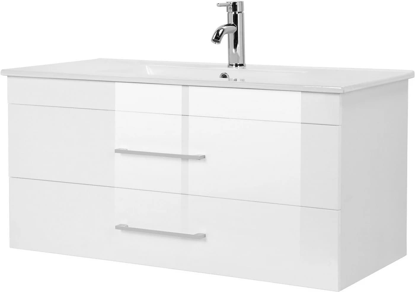 welltime Waschtisch Florenz Komplett-Set 100cm Weiß - Bild 2
