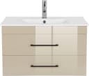 WELLTIME Waschtisch Florenz mit Waschbecken Cashmere Hochglanz Bild 3