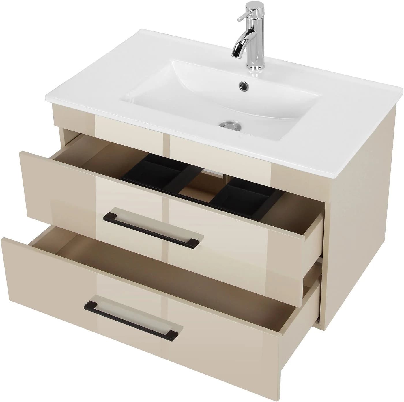 WELLTIME Waschtisch Florenz mit Waschbecken Cashmere Hochglanz - Bild 4