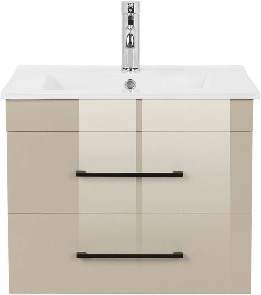 welltime Waschtisch Florenz Badschrank inkl. Waschbecken Kaschmir - Bild 3
