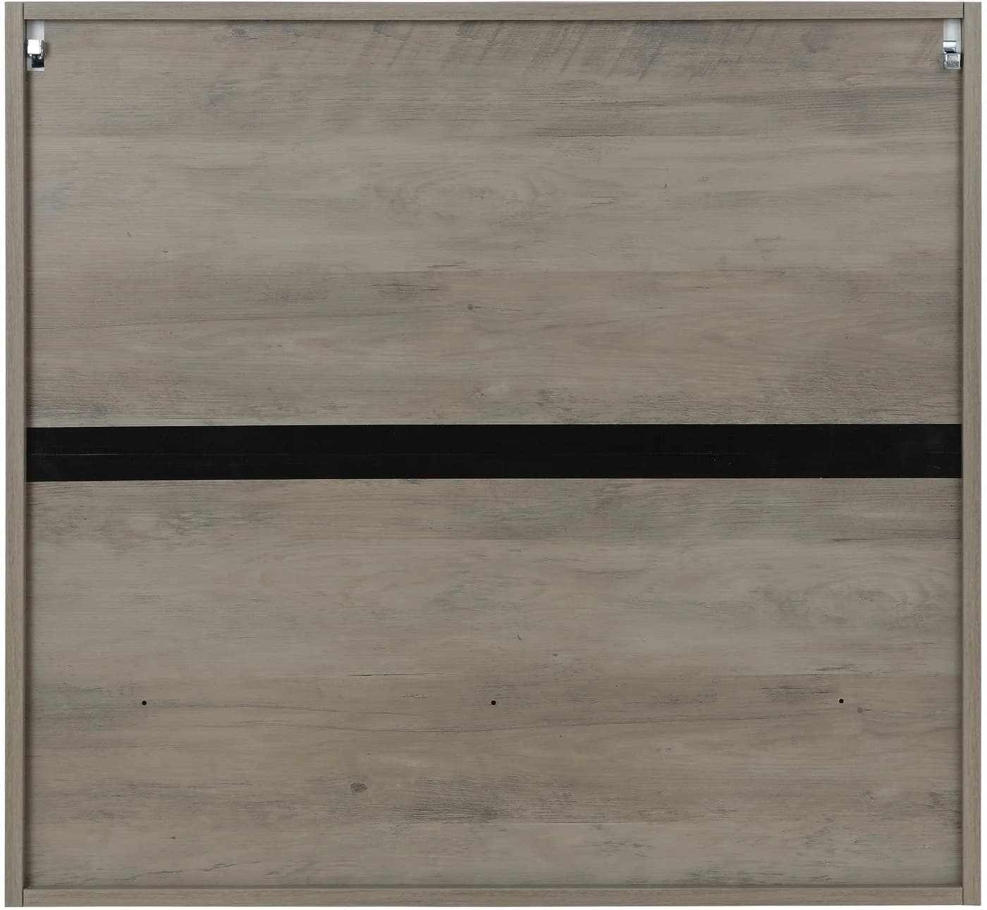 WELLTIME Spiegelschrank Florenz Grau 2 Türen MDF Glas - Bild 5