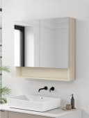 welltime Spiegelschrank Florenz 2 Türen Beige Landhausstil Bild 1
