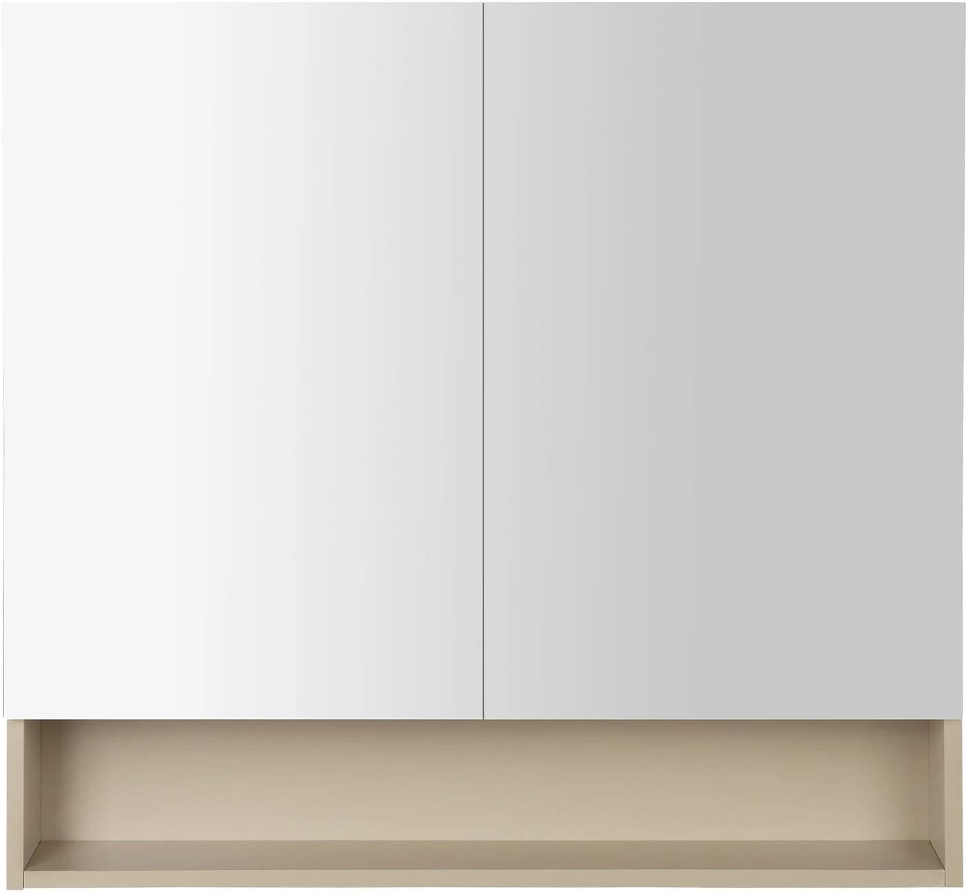 welltime Spiegelschrank Florenz 2 Türen Beige Landhausstil - Bild 3