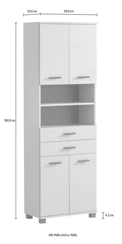 Welltime Hochschrank Palermo Pistazie Modern - Bild 4