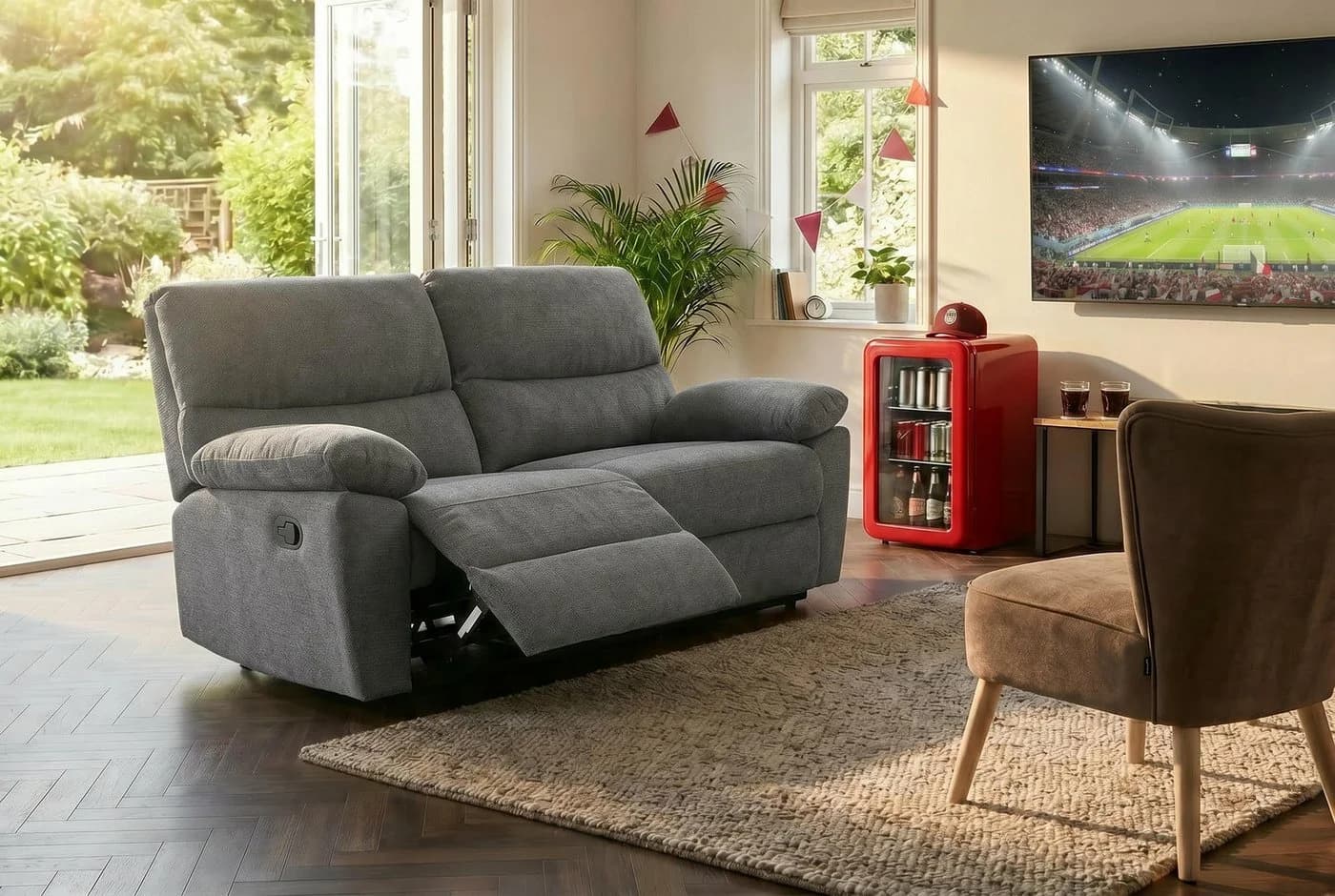 Home affaire LANNOY 2-Sitzer Relaxsofa Elektrisch Anthrazit - Bild 2