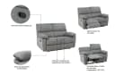 Home affaire LANNOY 2-Sitzer Relaxsofa Elektrisch Anthrazit Bild 3