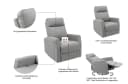 OTTO HOME Relaxsessel KAYLI Taupe mit Schaukel-, Dreh- und Liegefunktion Bild 3