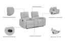 HOME AFFAIRE TOURNAY 2-Sitzer Sofa Dunkelgrau Relaxfunktion Bild 3