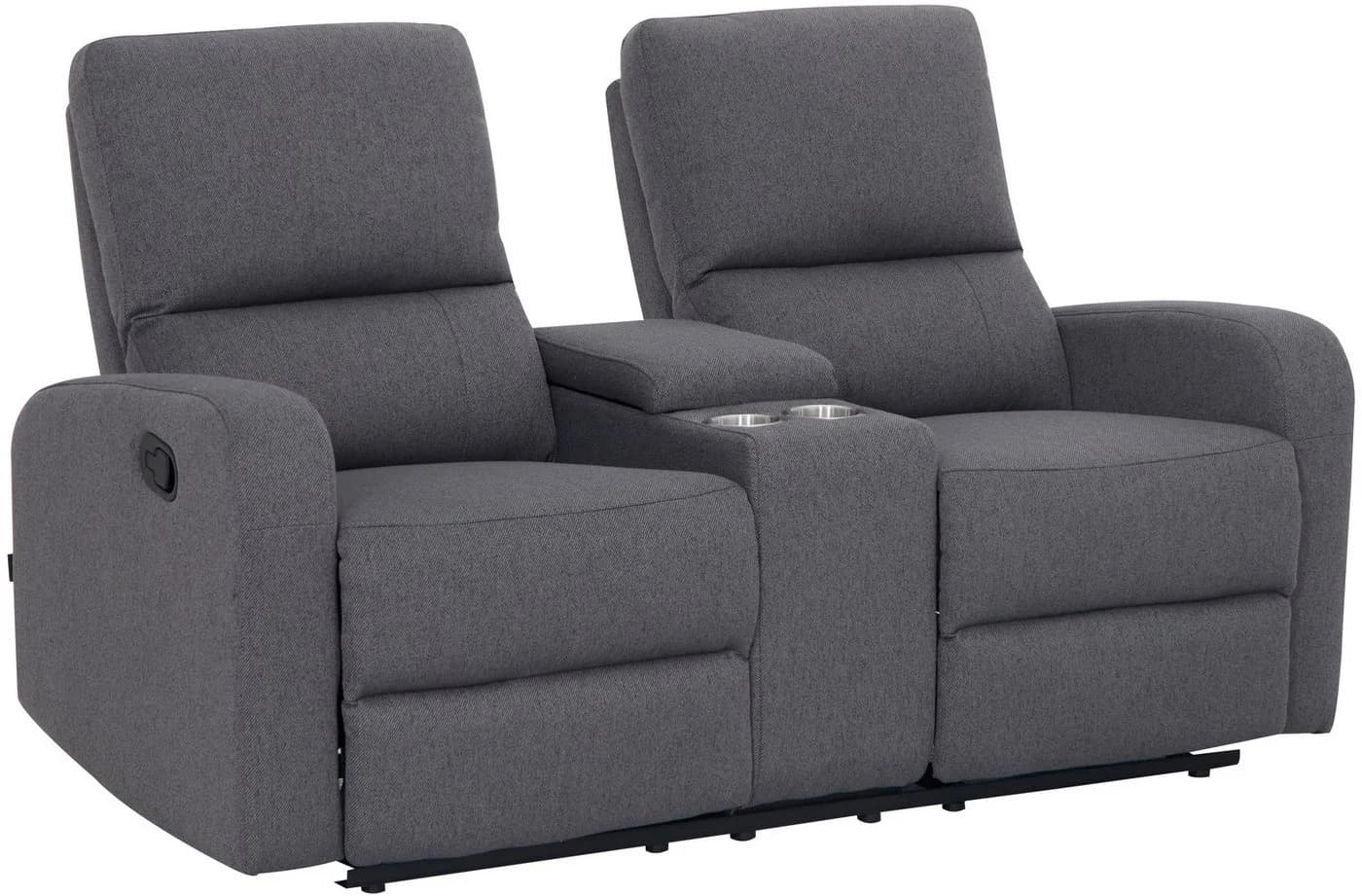 HOME AFFAIRE TOURNAY 2-Sitzer Sofa Dunkelgrau Relaxfunktion - Bild 5