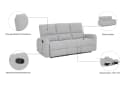 HOME AFFAIRE TOURNAY 3-Sitzer Sofa Dunkelgrau mit Relaxfunktion Bild 3