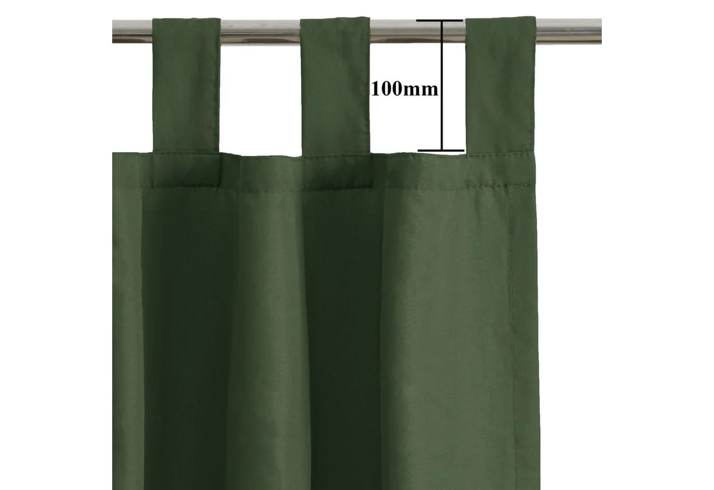 OTTO HOME Vorhang Parry 2-er Set Olivgrün blickdicht Polyester - Bild 3