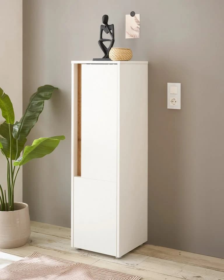 Midischrank HOME AFFAIRE CITY/GIRON Weiß mit Griffmulde