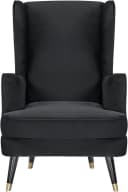 Home affaire Ohrensessel ZILLER Schwarz Samtvelours Holzgestell Bild 1
