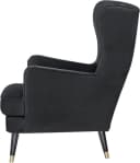 Home affaire Ohrensessel ZILLER Schwarz Samtvelours Holzgestell Bild 5