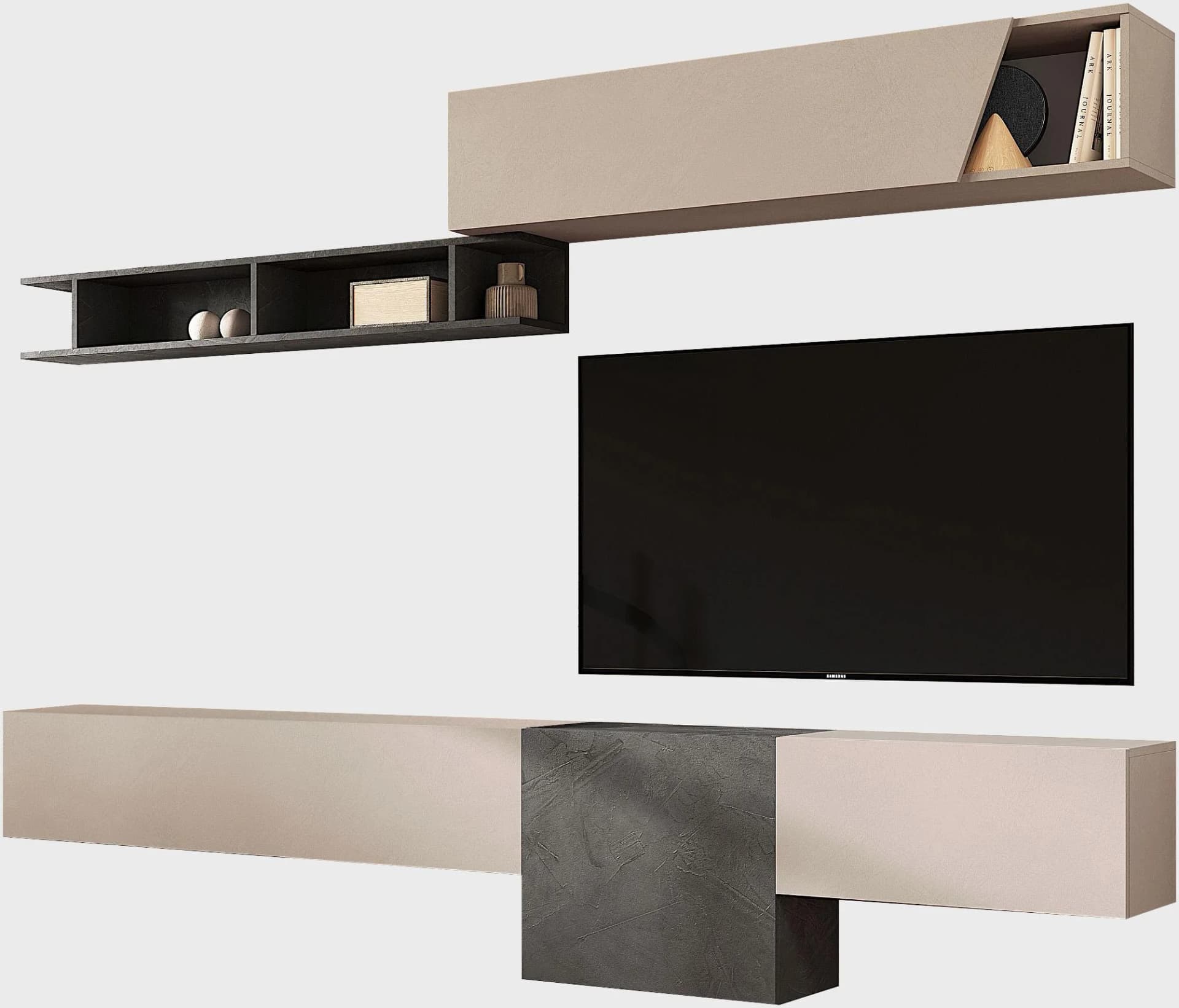 Home Affaire Infinity Wohnwand 5-tlg. Grau
