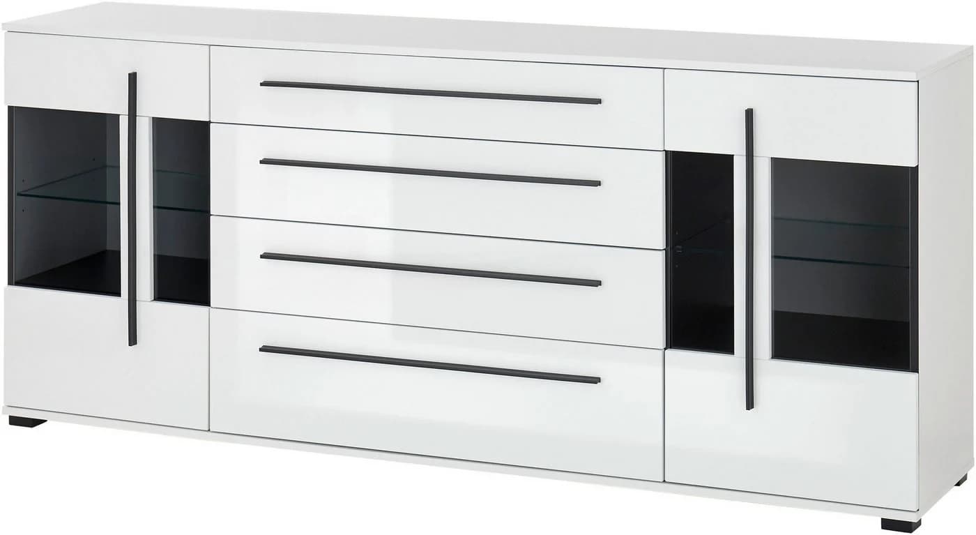 Home affaire Sideboard Cantara Weiß Hochglanz Modern - Bild 3