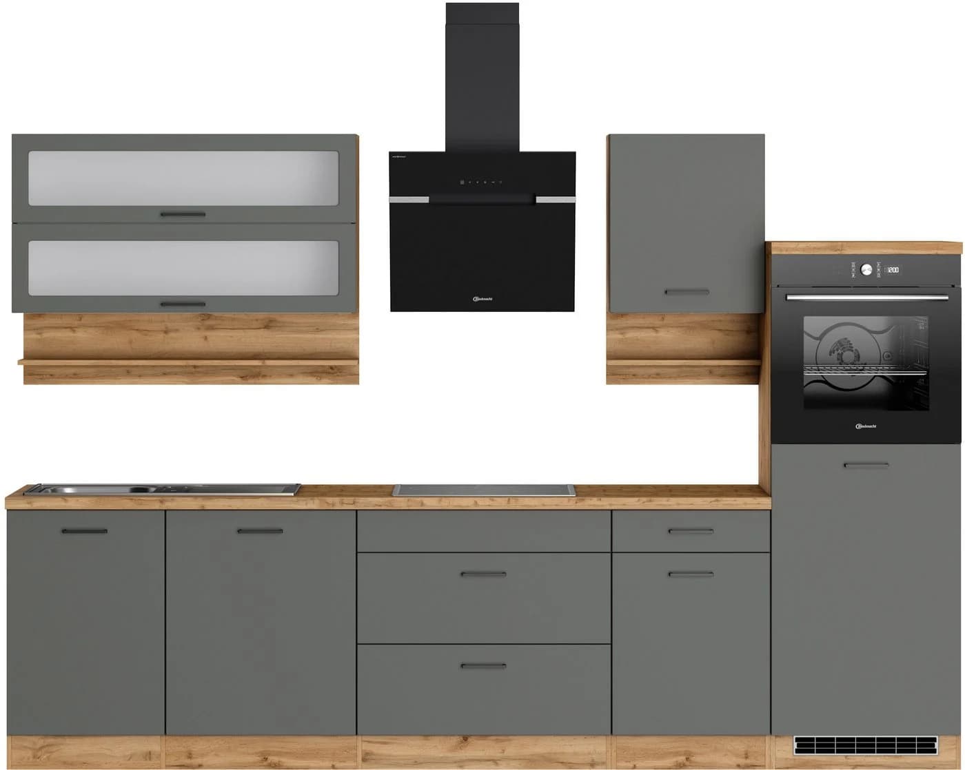 KOCHSTATION Küchenzeile Betty 300 cm mit Bauknecht E-Geräten - Bild 2