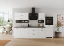 KOCHSTATION Küchenzeile Betty 300 cm mit Bauknecht E-Geräten Weiß/Grau Bild 1