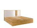 Home Affaire Bett Fabella mit Stauraum und LED-Beleuchtung Weiß/Natur Bild 1