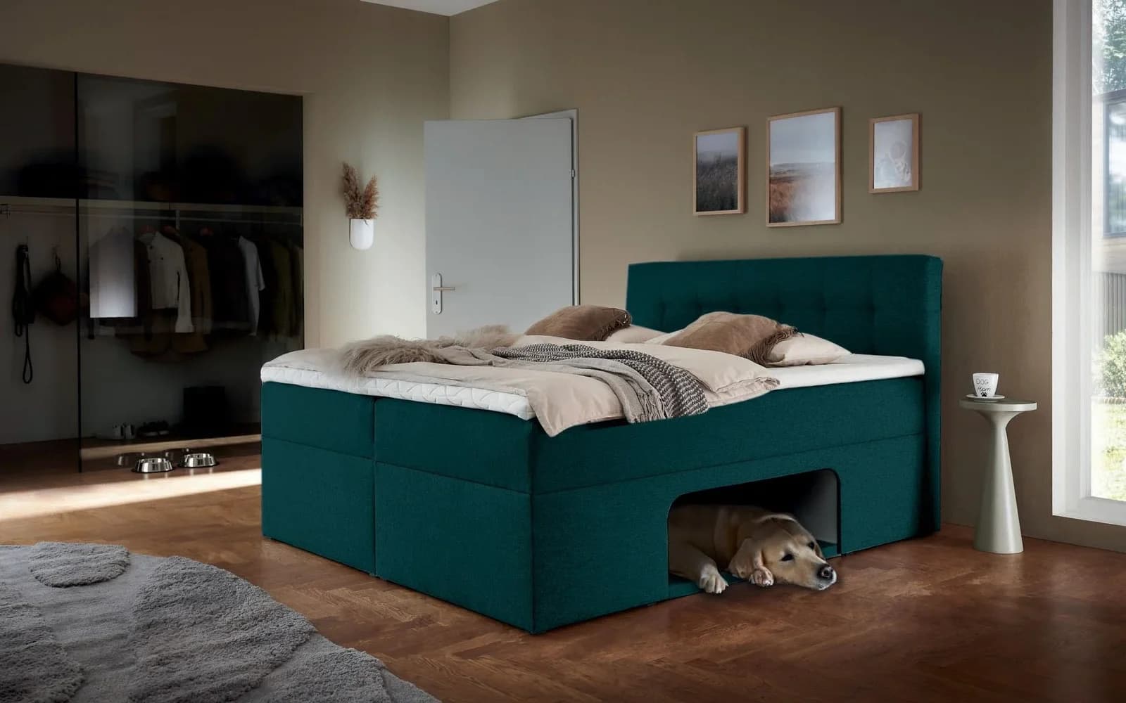 Boxbett HOME AFFAIRE Carolin mit Nische und Stauraum