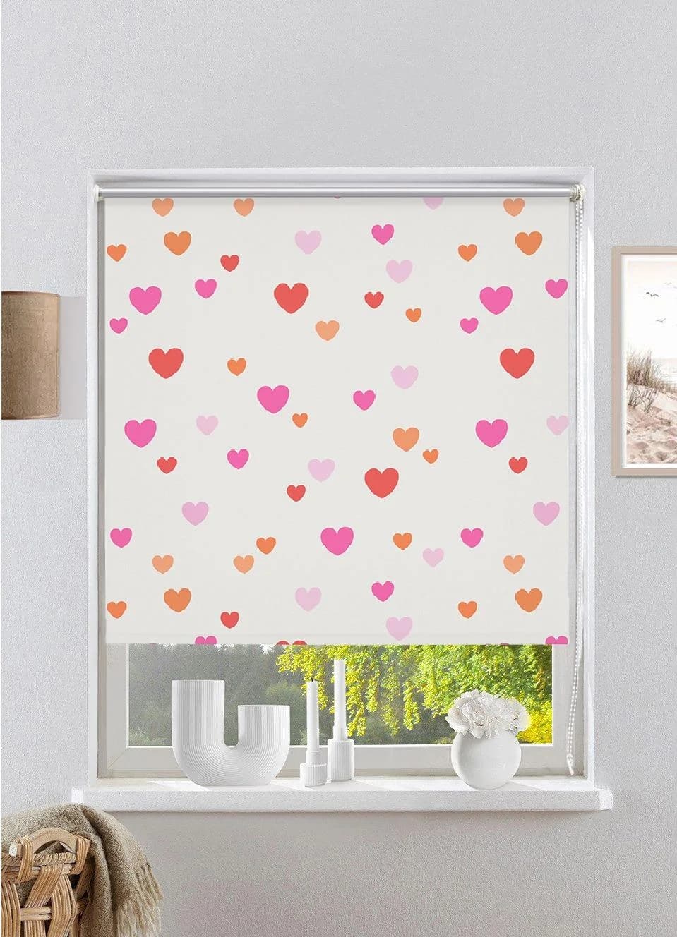 Rollo OTTO HOME "HEART" Gr. 8 Orange/Pink Kinderrollo