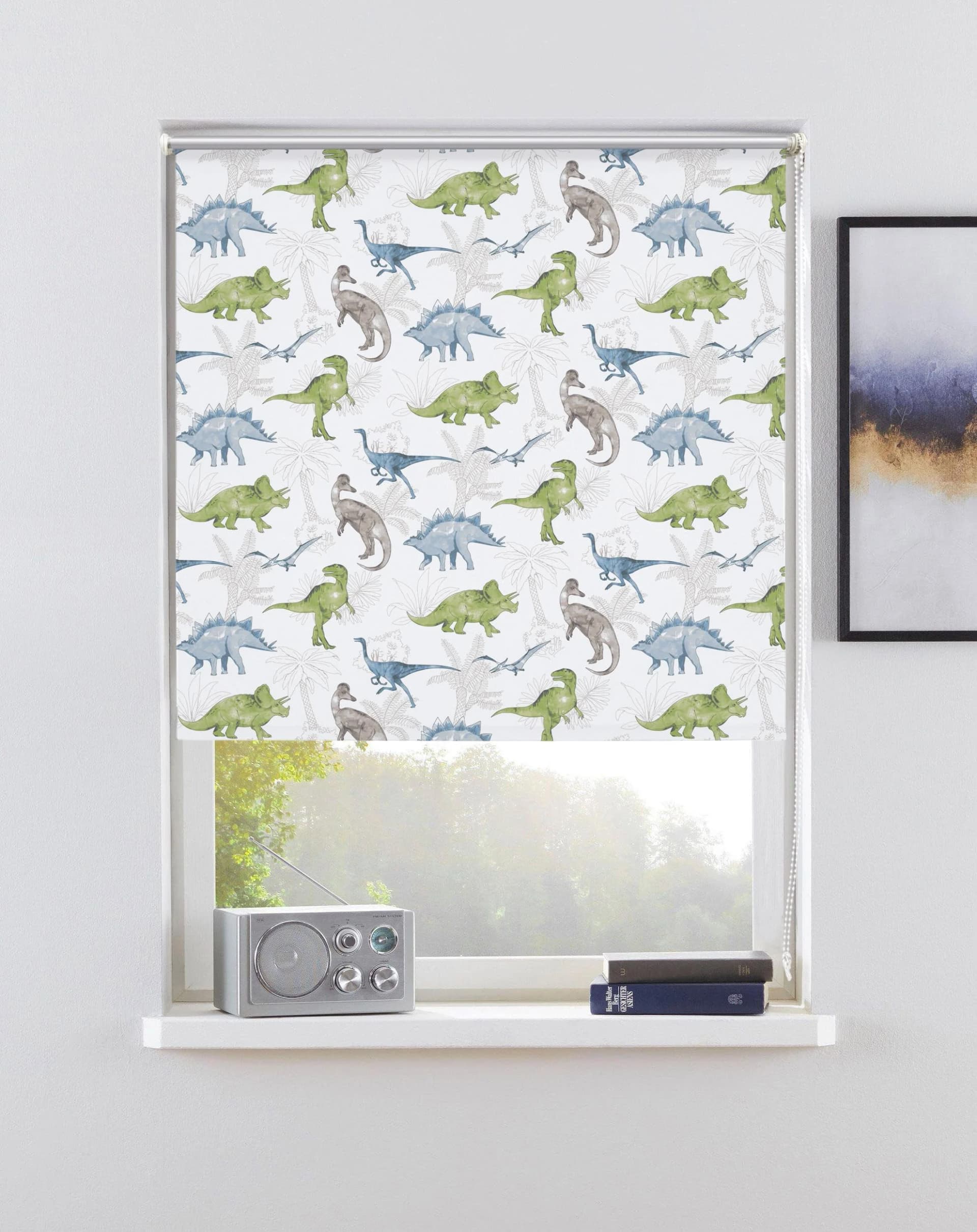 Rollo OTTO HOME Dino Kinderrollo Blau-Grün-Grau