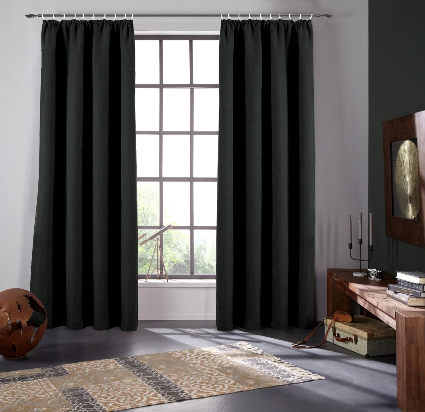 Bruno Banani Verdunkelungsvorhang Bela Anthrazit 130x145cm - Bild 2