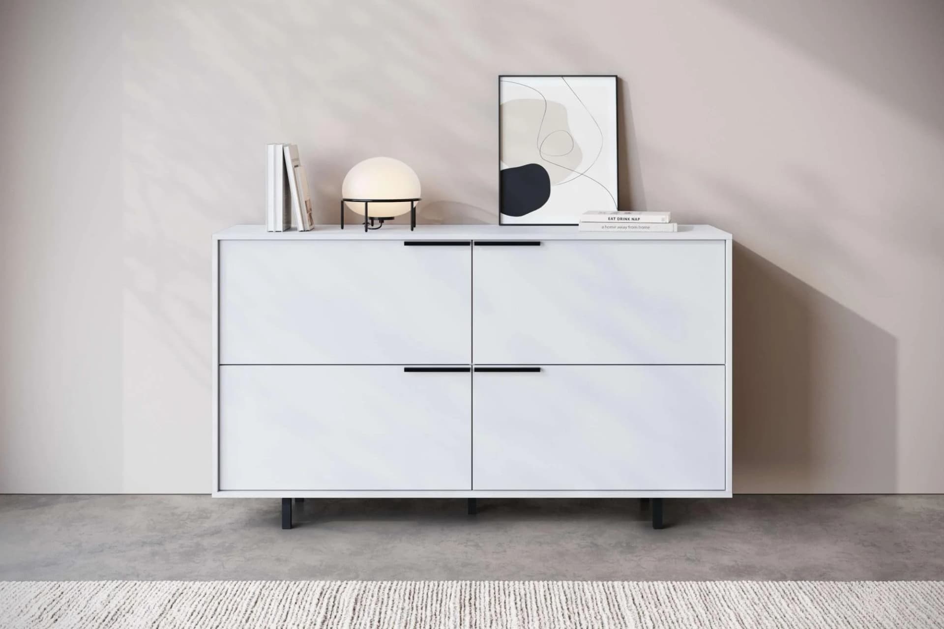 Sideboard INOSIGN Dinant Weiß mit 4 Klappen