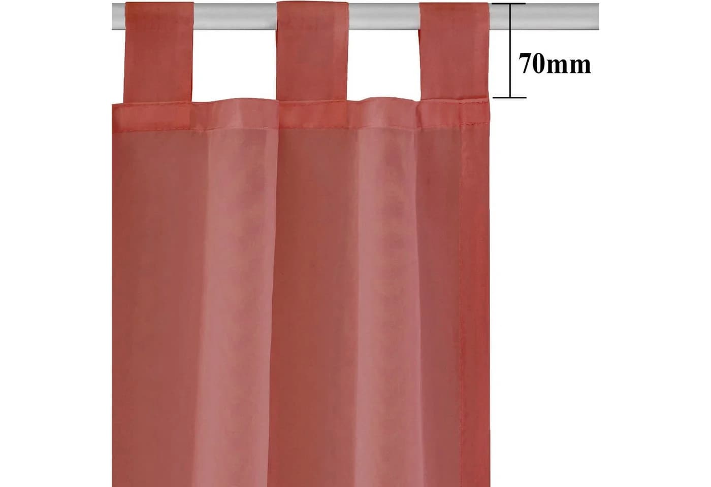 OTTO HOME Gardine XANA Orange Terra 145x145cm Voile Polyester - Bild 4
