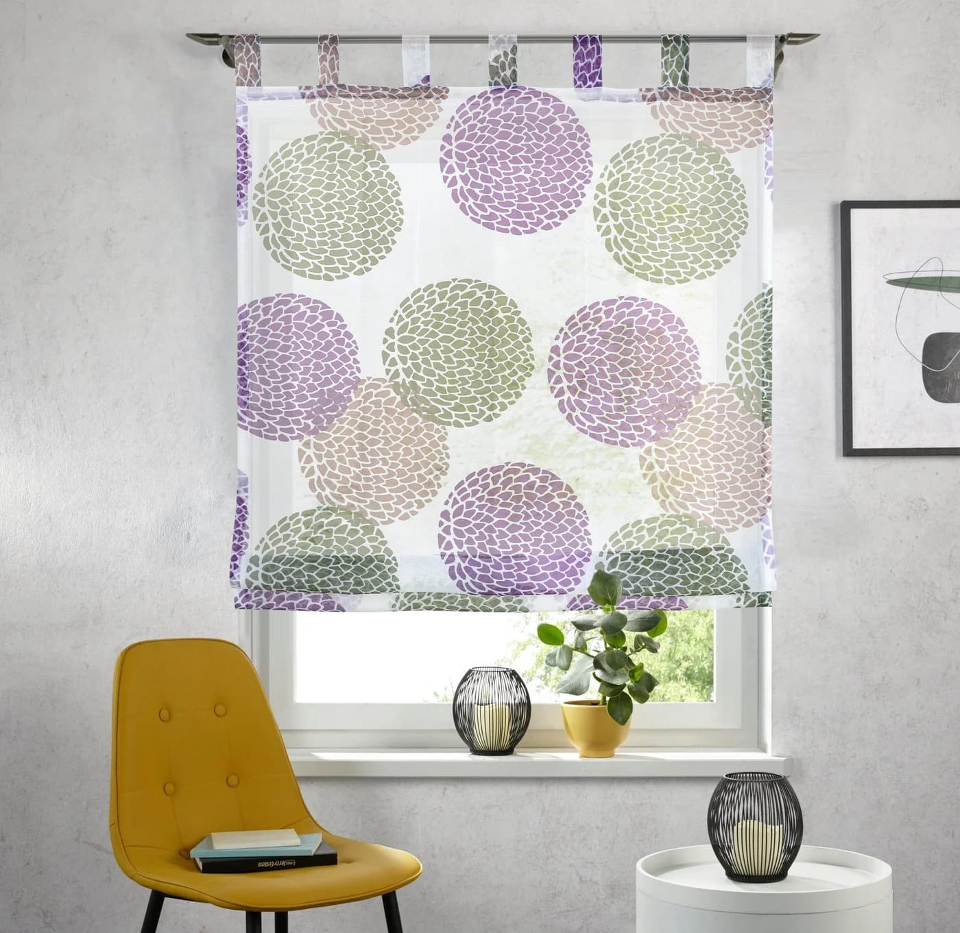 OTTO HOME Raffrollo Belem Beige Transparent Voile - Bild 2