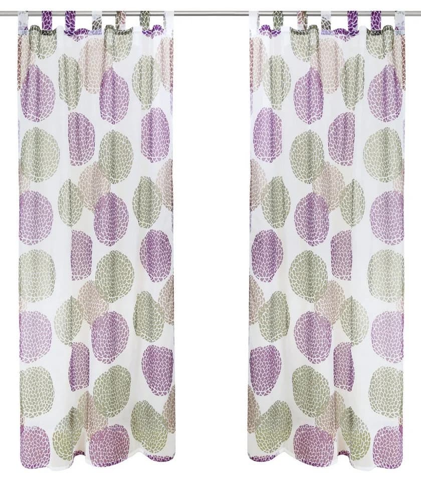 Gardine Belem Voile Polyester Kreise