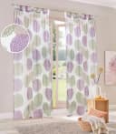 Gardine Belem Voile Polyester Kreise Bild 2