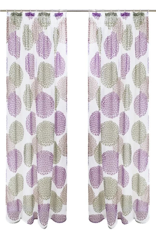 OTTO HOME Gardine Belem Beige Voile Polyester Kreis-Motiv