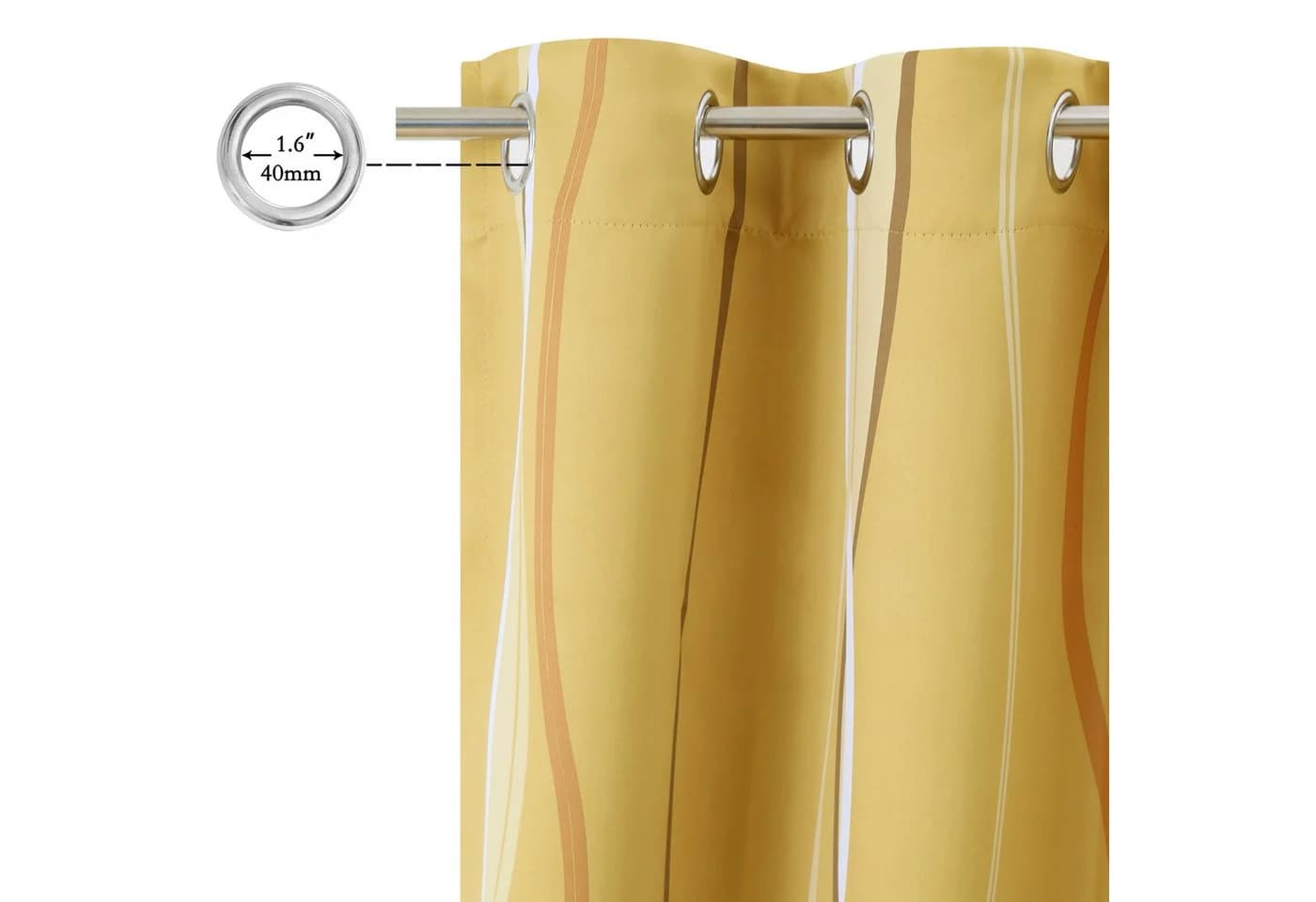 OTTO HOME Vorhang Dimona Blackout Safran Polyester Verdunkelnd - Bild 3