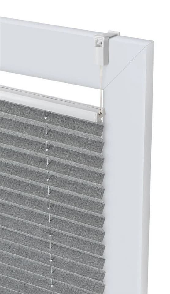 OTTO HOME Plissee Willa Grau Verdunkelnd Klemmfix Leinenoptik - Bild 5