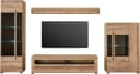 HOME AFFAIRE Wohnwand Cantara Set 4-tlg. Eiche Evoke Schwarz Bild 1