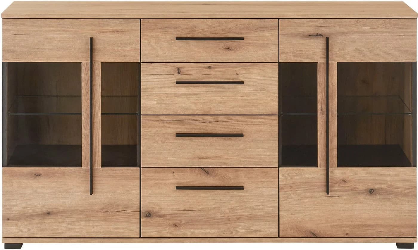 Home affaire Sideboard Cantara Modern Eiche Evoke Schwarz - Bild 5
