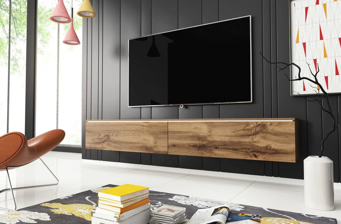 Home affaire Lowboard VERA Modernes TV-Board 180 cm Braun - Bild 5