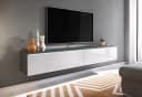 HOME AFFAIRE Lowboard Vera mit LED-Beleuchtung Weiß Anthrazit Bild 1