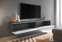 HOME AFFAIRE Lowboard Vera mit LED-Beleuchtung Weiß Anthrazit Bild 5