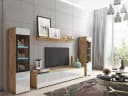 HOME AFFAIRE VERA II Wohnwand Set Weiß Hochglanz mit LED Bild 1