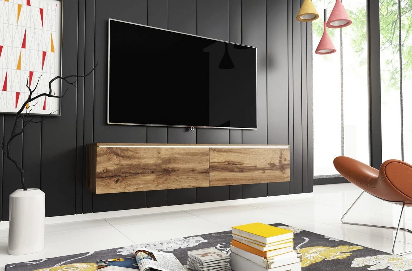 HOME AFFAIRE Lowboard D mit LED-Beleuchtung Braun - Bild 2