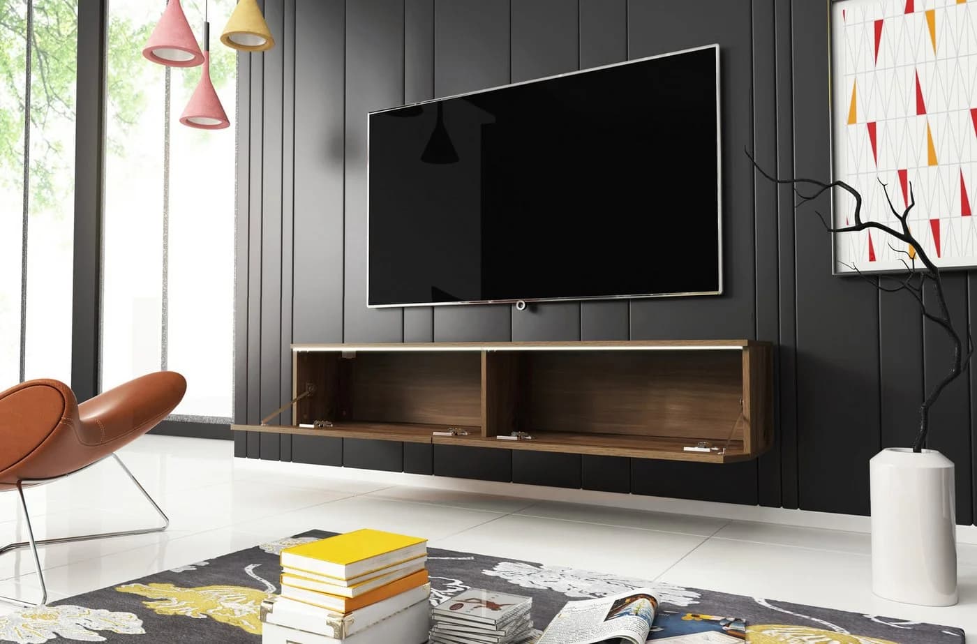 HOME AFFAIRE Lowboard D mit LED-Beleuchtung Braun - Bild 5